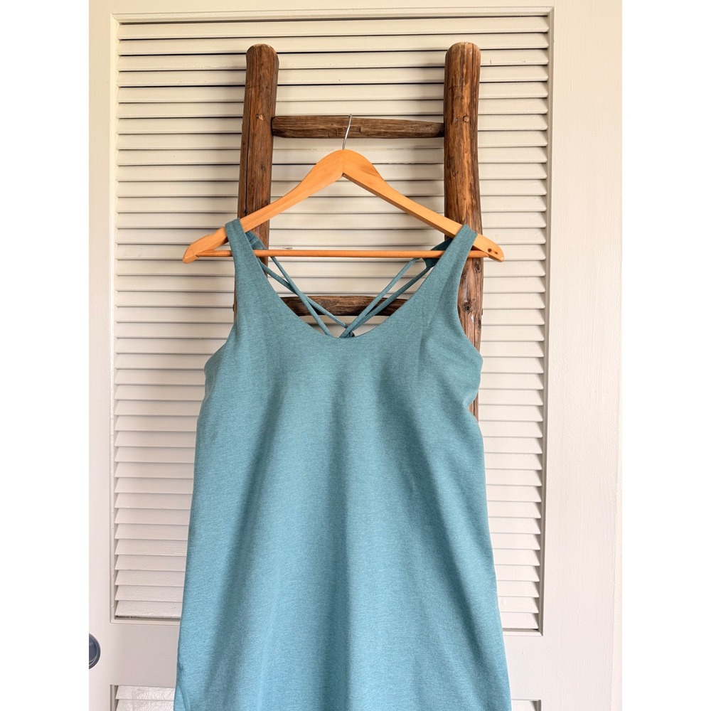 prAna Strappy Athletic Dress Large Blue - Picture 3 of 5